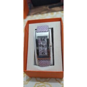 Activa Womens Watch Water Resist Swiss Movt Lavender Leather Band. Excellent!